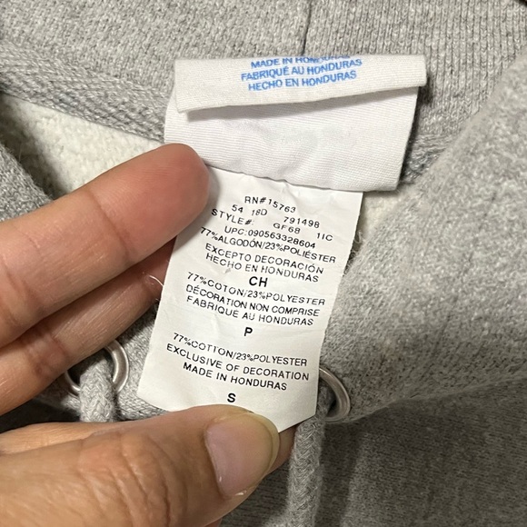 Champion Reverse Weave Gray Hoodie Small Embroidered Script Logo - Picture 11 of 12